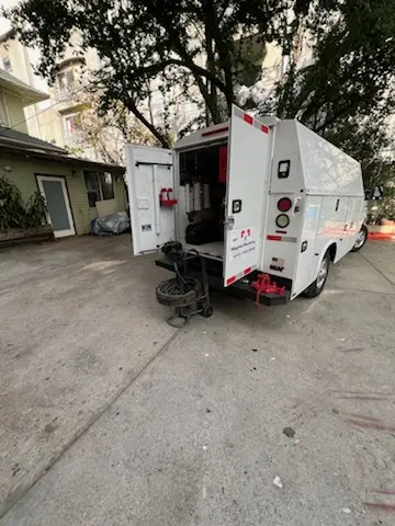 Magnet Plumbing service vehicle on-site for Slab Leak Repair in Vista Point Ridge
