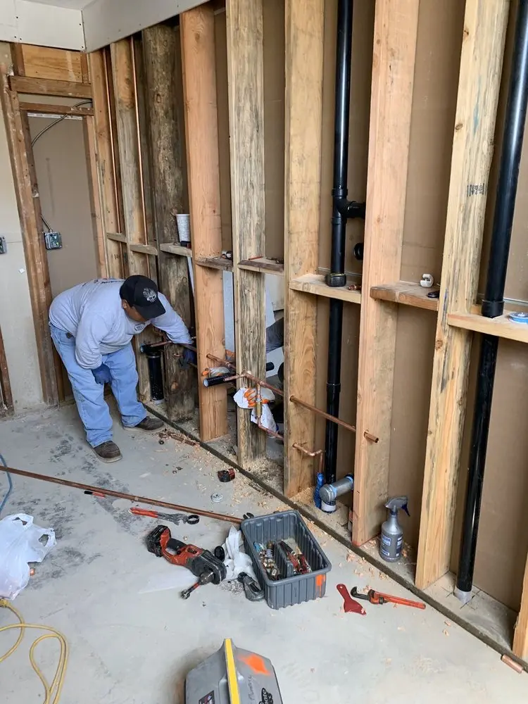 Commercial rough-in plumbing for Water Heater Replacement in Vista Point Ridge